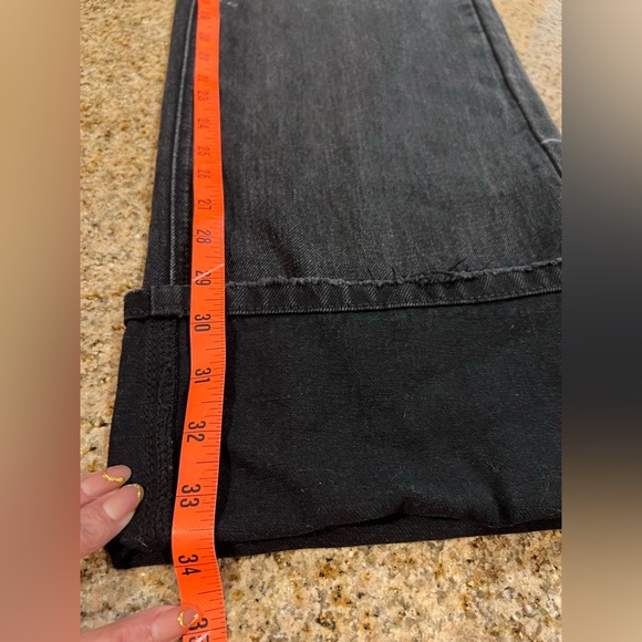 SER.O.YA Margot Cuffed Wide Leg Jeans Midnight Distressed NWOT Size 26 Revolve - Picture 5 of 12